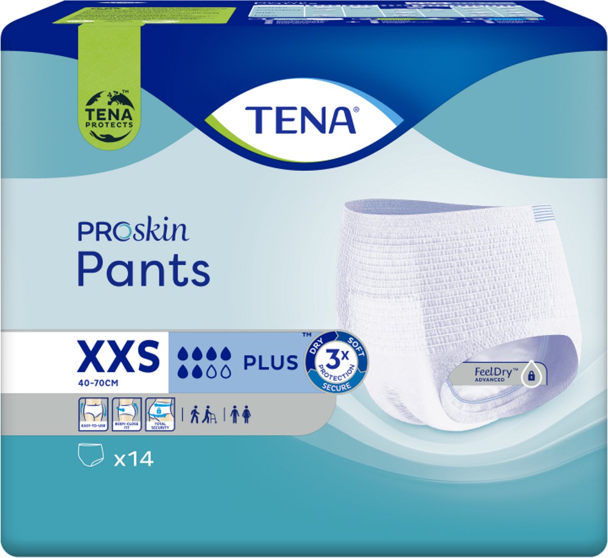 Bol.com TENA Pants Plus 14 stuks XXS aanbieding