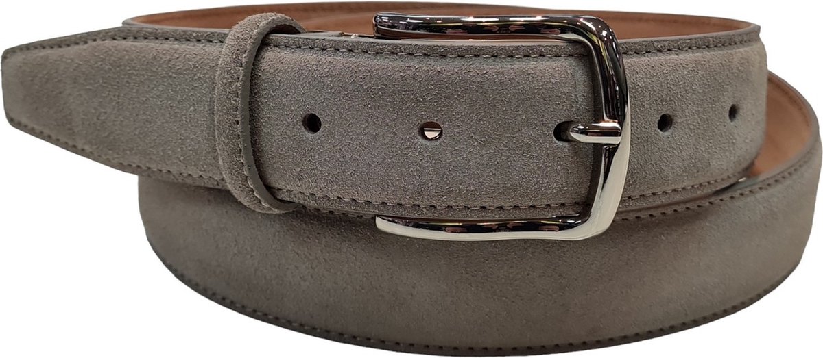 Schins Lorenzo Suede Heren Riem - Grijs - 120cm