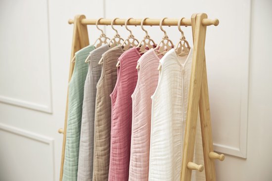 Meyco Baby Uni pre-washed hydrofiele slaapzak zomer - offwhite - 110cm van Meyco — afbeelding 4