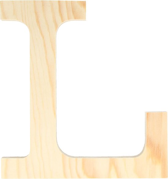 Artemio houten letter L 19 cm