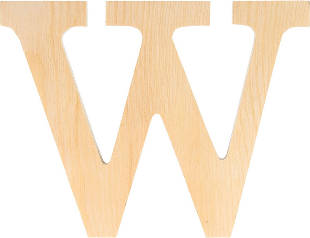 Artemio houten letter W 11.5 cm