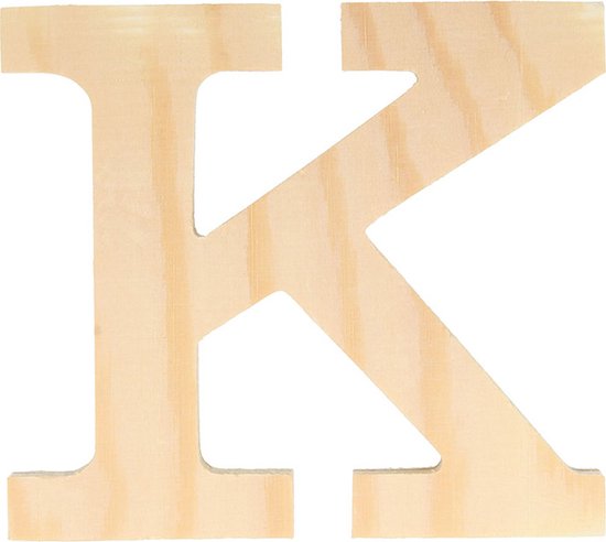 Artemio houten letter K 11.5 cm
