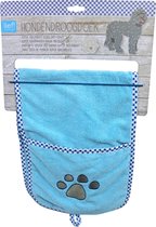 Lief Boys – Hondendroogdoek – Handdoek voor honden – Blauw – Maat S - 25 x 75 cm