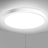 LED Slim Plafondlamp, Badkamerverlichting Plafond, Natuurlijk Wit Warm Wit Instelbare Kleurtemperatuur, Inbouwverlichting voor Kantoor, Keuken, Slaapkamer, Badkamer, Woonkamer