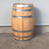 Kastanjehouten Portvat van 50 liter, geolied met lijnolie - Decoratie wijnvat - Bijzettafel - Regenton