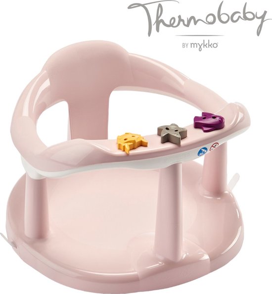 Aquababy badzitje badring - poeder roze (diameter 32 cm) van Thermobaby — afbeelding 5