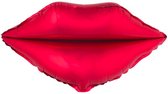 Folieballon rode lippen - 58 x 51 cm