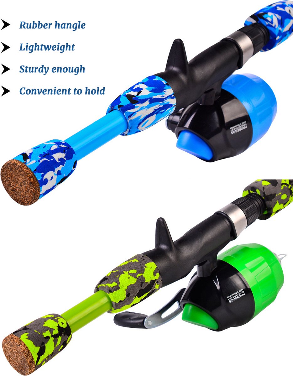 KANGL Professionele hengel koolstof 1,8 m-3,0 m zee rivier vissen en haspel ultralichte telescopische spinring hengel visstok (kleur: zwart, maat: 1,8 m