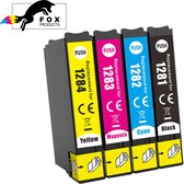 FoxProducts® T1285 XL 1285xl - 4 stuks T1284 T1283 T1282 T1281 - cartridge - Geschikt voor Epson - Stylus SX125 - SX130 - SX235W - SX420W - SX425W - SX435W - SX445W - Stylus Office BX305F - BX305FW