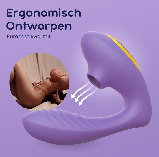 IVY LUX NUA SE - 2-in-1 Luchtdruk Vibrator – Clitoris Stimulator & G-Spot Vibrator – 12 Standen – Fluisterstil & Waterdicht – Siliconen – Oplaadbaar – Vibrators voor Vrouwen & Koppels – Roze