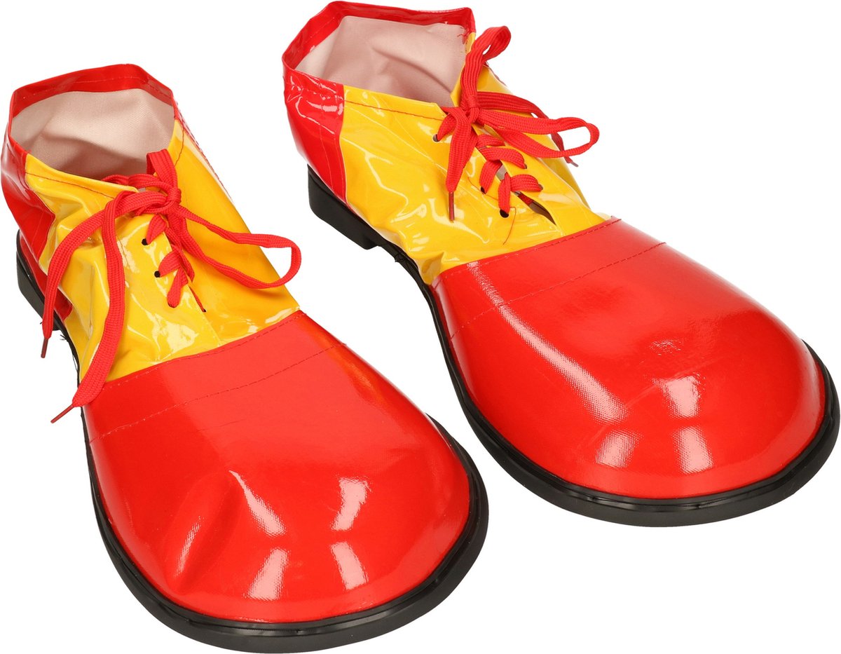 Chaussures de clown jaune avec rouge | bol