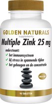 Golden Naturals Multiple Zink 25mg (90 veganistische tabletten)