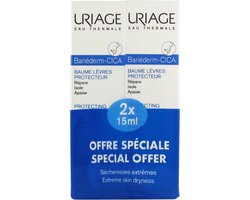Uriage Bariéderm Cica Beschermende Lippenbalsem Set van 2 x 15 ml