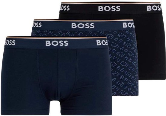 HUGO BOSS Power trunks (3-pack) - heren boxers kort - multicolor - Maat: S