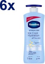 Vaseline - Ice Cool Hydration - Lotion - 6x 725ml - Pack économique