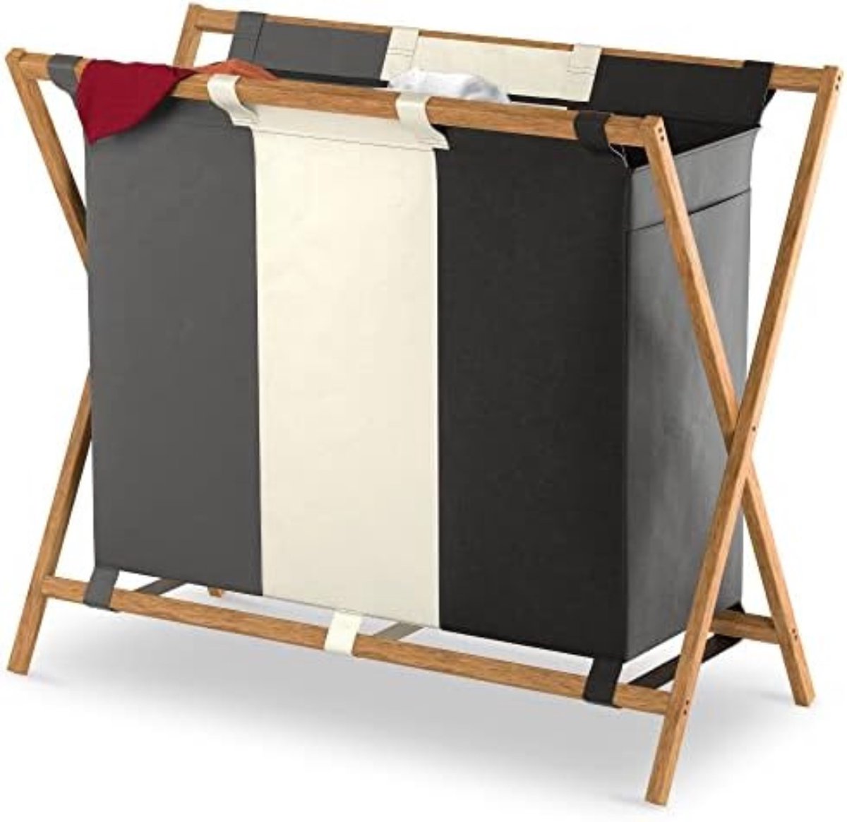 Wasmand 3 Vakken Wassorteerder Wasverdeler 74 X 45 X 64 Cm Bol Wasmand 3 vakken wassorteerder wasverdeler 74 x 45 x 64 cm bol