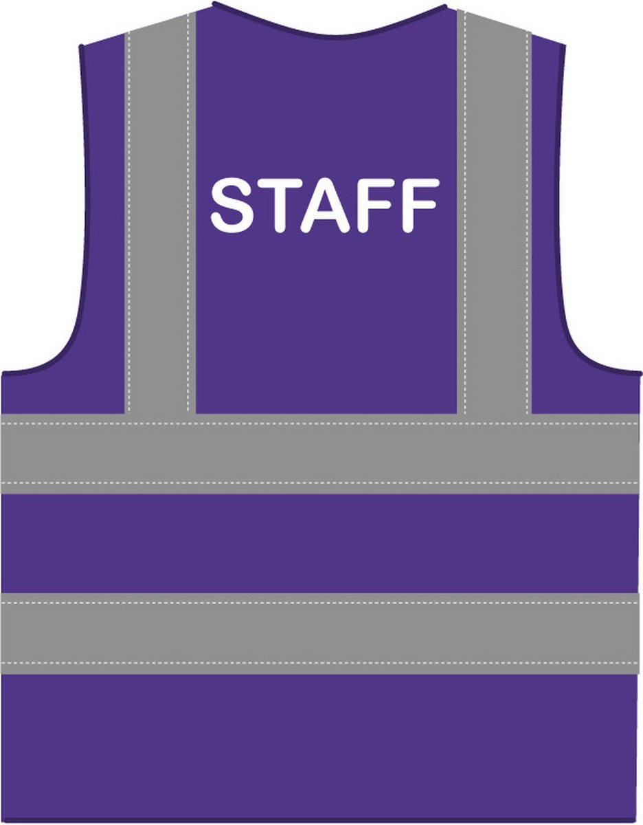 Staff hesje RWS paars