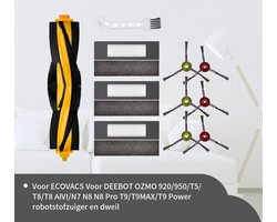 Replacements® Onderdelen set geschikt voor Ecovacs Deebot Ozmo 920 / 950 / 700 / 750 / T5 / T8 / N8 / T9 - 10-delig