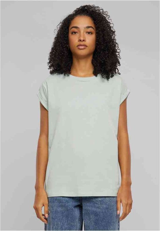 Urban Classics - Extended Shoulder Dames T-shirt - XXL - Mintgroen