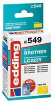 Edding Inktcartridge vervangt Brother LC-223Y Compatibel Geel EDD-549 18-549