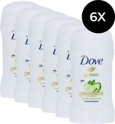 Dove Deodorant roller Go Fresh Cucumber & Green Tea - 6 x 40 ml - voordeelverpakking