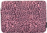 Laptophoes 13.3 Inch GV - Laptop Sleeve – Panterprint Roze