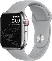 Saala® Siliconen bandje geschikt voor Apple Watch 38/40/41mm series 3 4 5 6 7 SE grijs