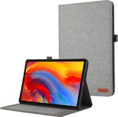 Case2go - Tablet Hoes geschikt voor Lenovo Tab M11 - Cloth Pattern - Book Case - 11 inch - Grijs