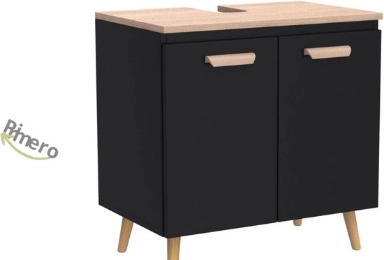 Saqu Orbido Wastafelonderkast 100x45x52 cm Fineer - Pure Saqu Orbido Wastafelonderkast 100x45x52 cm Fineer - Pure