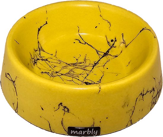 Marbly - Yellow Black - 470 ml - MARMER - voerbakken en drinkbakken