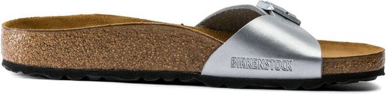 Birkenstock Madrid BS - dames sandaal - zilver - maat 42 (EU) 8 (UK)