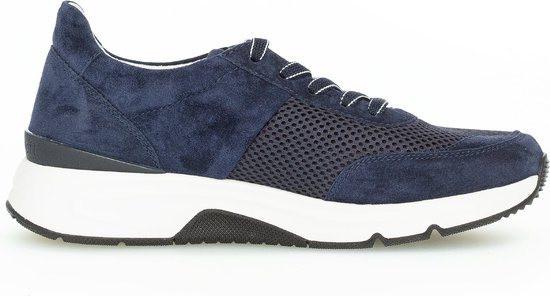 Gabor rollingsoft sensitive 46.897.36 - dames rollende wandelsneaker - blauw - maat 42 (EU) 8 (UK)