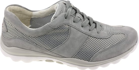 Gabor rollingsoft sensitive 46.966.39 - dames rollende wandelsneaker - grijs - maat 40 (EU) 6.5 (UK)