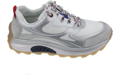 Gabor rollingsoft sensitive 26.916.29 - dames rollende wandelsneaker - zilver - (EU) (UK)