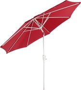 Parasol N18, tuinparasol, Ø 2,7m kantelbaar polyester/aluminium 5kg ~ rood