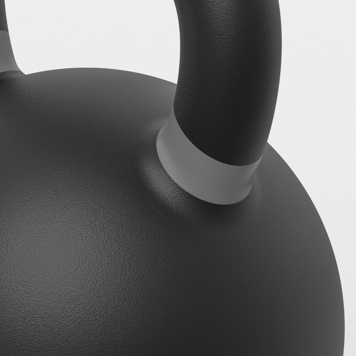 ZEUZ Kettlebell 36 KG – Gewichten voor Fitness & CrossFit - Conditie & Krachttraining – Gietijzer – Donkergrijs – foto 4