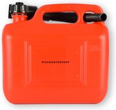 Robuuste Jerrycan 5 Liter Rood - Geschikt voor Alle Brandstoffen - Ideaal voor Auto & Motor - Inclusief Schenktuit