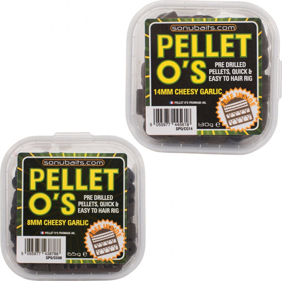 Sonubaits Pellets O's 8mm (65g) - Smaak : Cheesy Garlic