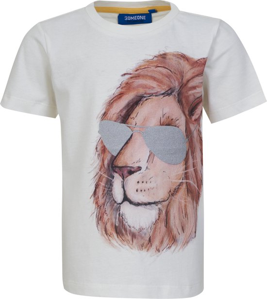 SOMEONE DIDIER-SB-02-B Jongens T-shirt - ECRU - Maat 92