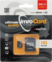 Imro - Micro SD Kaart 32 GB - Geheugenkaart Met Adapter - SDHC