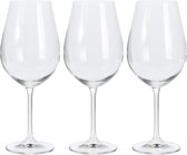 Verres à vin Atmos Fera - 12x - verre en cristal - grand - 520 ml