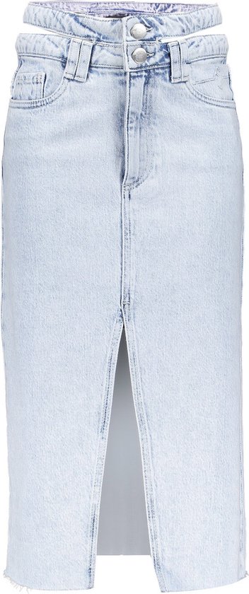 Meisjes jeans rok - Maxi - Ijs blauw denim