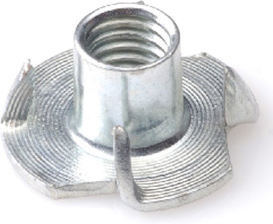 Écrou à choc M10 x 12 mm pour bois par 8 pièces - acier galvanisé