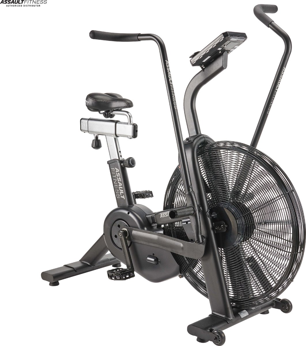 Assault Fitness Airbike pro x - Fitbike - Bluetooth - Hometrainer - Crosstrainer - Fluisterstil - Bekendste in de Fitness Industrie - Zwart
