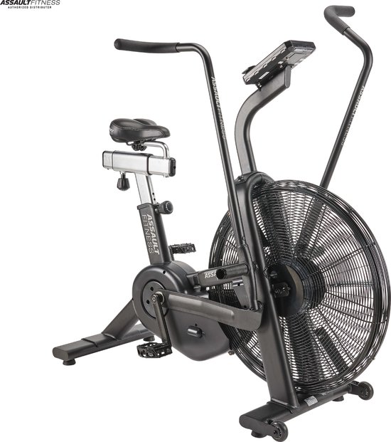 Foto: Assault fitness airbike pro x fitbike bluetooth hometrainer crosstrainer fluisterstil bekendste in de fitness industrie zwart