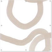 Tuinposter - Pastel - Abstract - Design - Schuttingposter - Muurdecoratie - Tuinschilderij - 100x100 cm - Tuindoek - Buitenposter