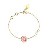 Guess Jewellery JUBB04082JWYGFCS Armband Goud/Roze