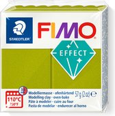 FIMO effect ovenhardende boetseerklei standaard blokje 57 g - metallic groen