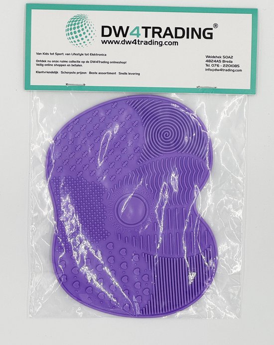 DW4Trading Tapis de Nettoyage Pour Pinceaux de Maquillage - Violet