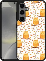 Cazy Hardcase Hoesje geschikt voor Samsung Galaxy S24 Cute Owls
